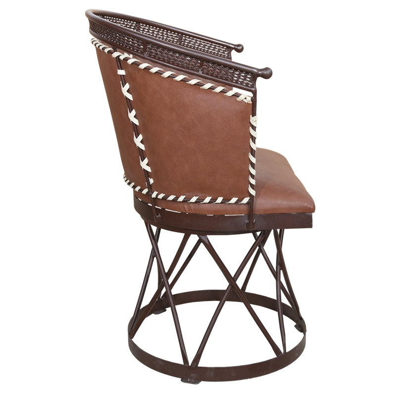 Chaise en cuir Jailan Heritage, Brun