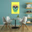 «Vibrant Gradient Skull Abstract», reproduction d'art murale contemporaine-129717276
