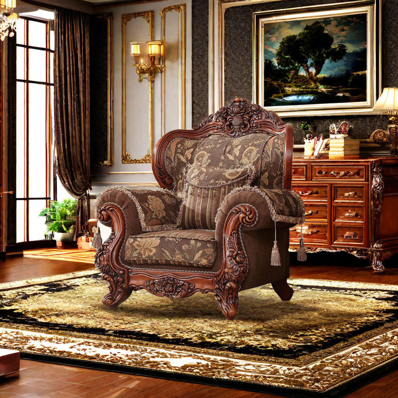 Chaise avec accoudoirs de 49,6 po European