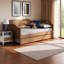 Lit de jour avec couchette en bois massif-402400136-402400139