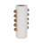 Stoneware Vase with Decorative Spherical Accents and Contemporary Design - Modern Stylish Stoneware Cylinder with Unique Orb Details for Chic Aesthetic Appeal-1270023127