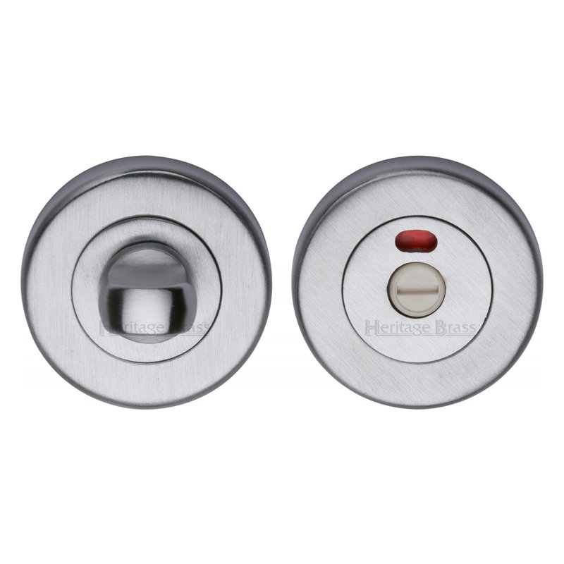 Heritage Brass Heritage Privacy Turn & Release with Indicator, Satin Chrome