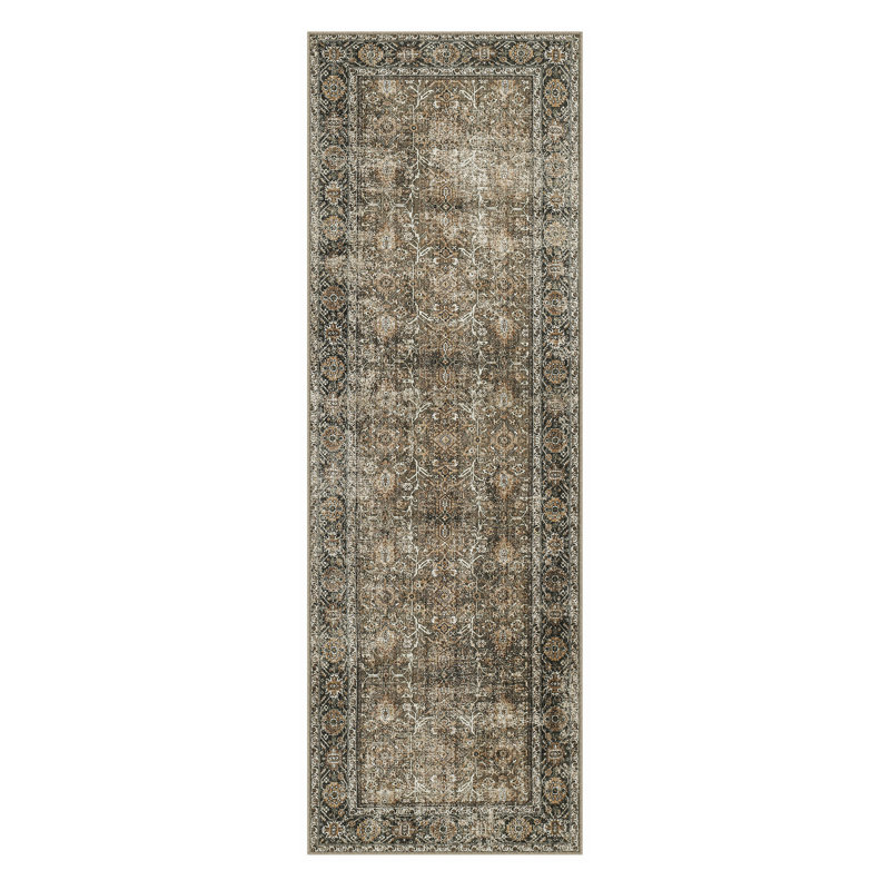 Kitty Machine Washable Area Rugs for Living Room, Runner 2' x 6'