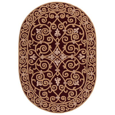 Brayton Hand Hooked Wool Pile Oriental Rug