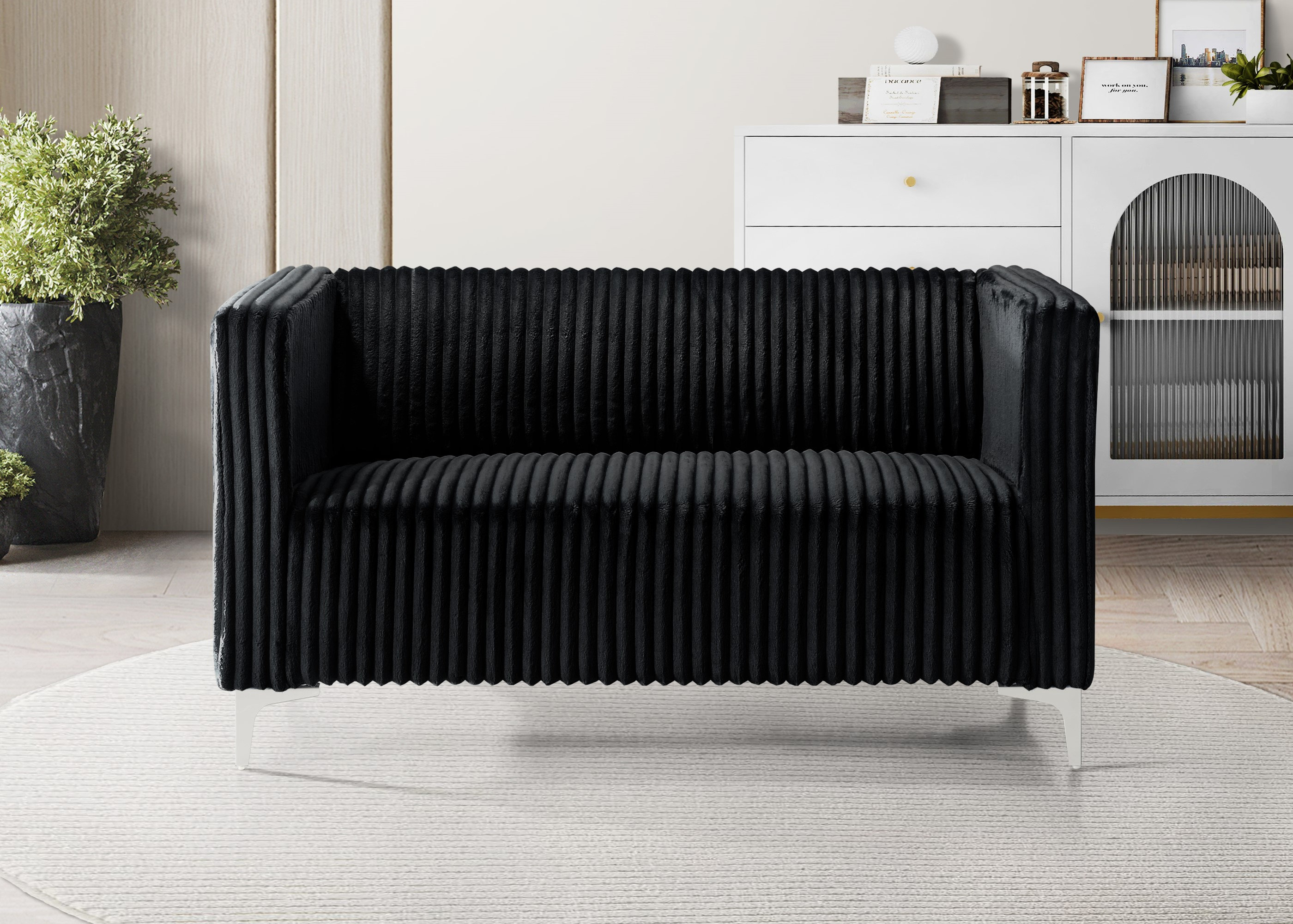 Wade Logan® Chryssa Square Arm Loveseat & Reviews | Wayfair