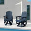 Chaise berçante rotative en PEHD Adirondack-1779270045