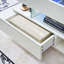 Table basse à plateau relevable 39,3 po, compartiment caché, 2 tiroirs, lumières DEL réglables, table blanche moderne multifonction pour le salon | Idée cadeau-1351291877