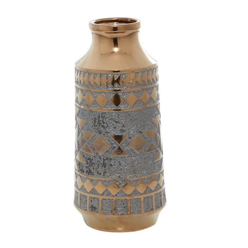 Ceramic Table Vase, 18" H x  8.3" W x 8.35" D
