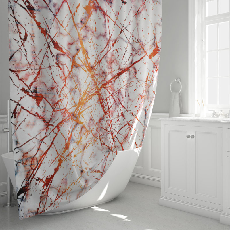 Abstract Shower Curtain, 72" H x 70" W