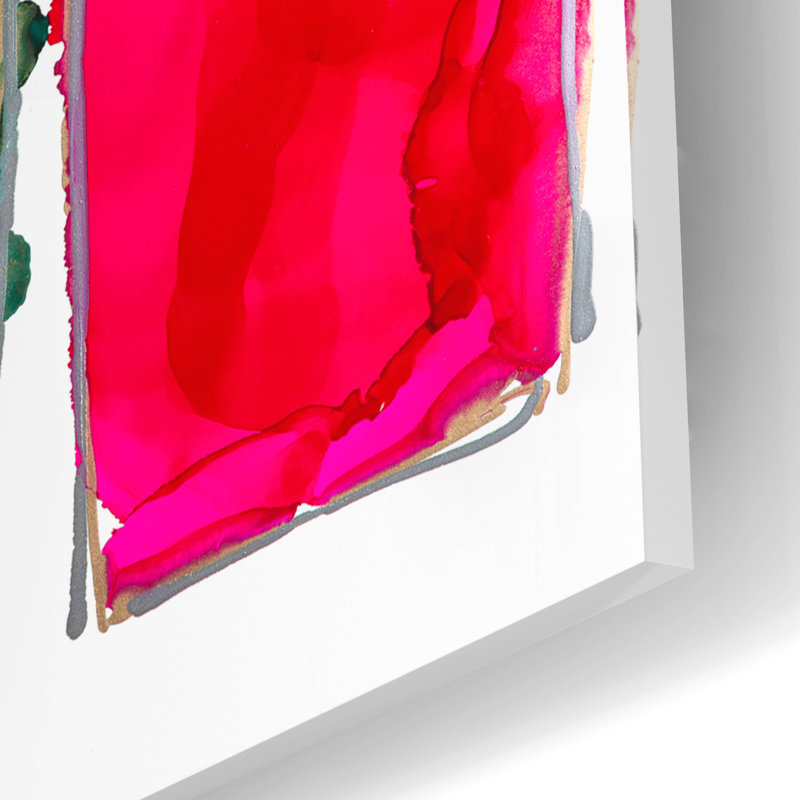 Art mural en verre Ivy Bronx, H 12 po x l 16 po x P 0,13 po