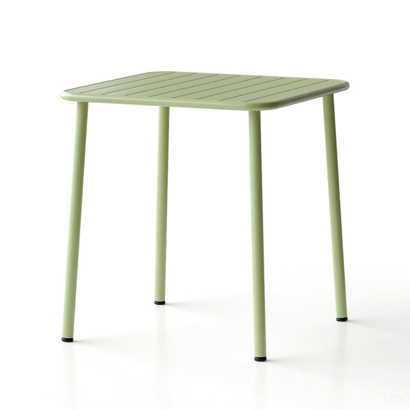 Table de salle à manger d'extérieur Sera, Vert antique