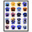 Impression sur toile Pansy Patch Grid IV par Art Remedy-118137783-118137784
