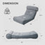 Chaise longue pliante d'extérieur avec dossier réglable, fauteuil inclinable pour terrasse, balcon, jardin ou piscine-796024172