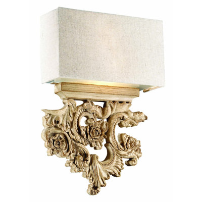 Gabriel Wood Plug-in Flush Mounted Sconce
