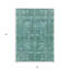 Tapis d'intérieur lavable extérieur vert foncé et turquoise 3 pi x 5 pi