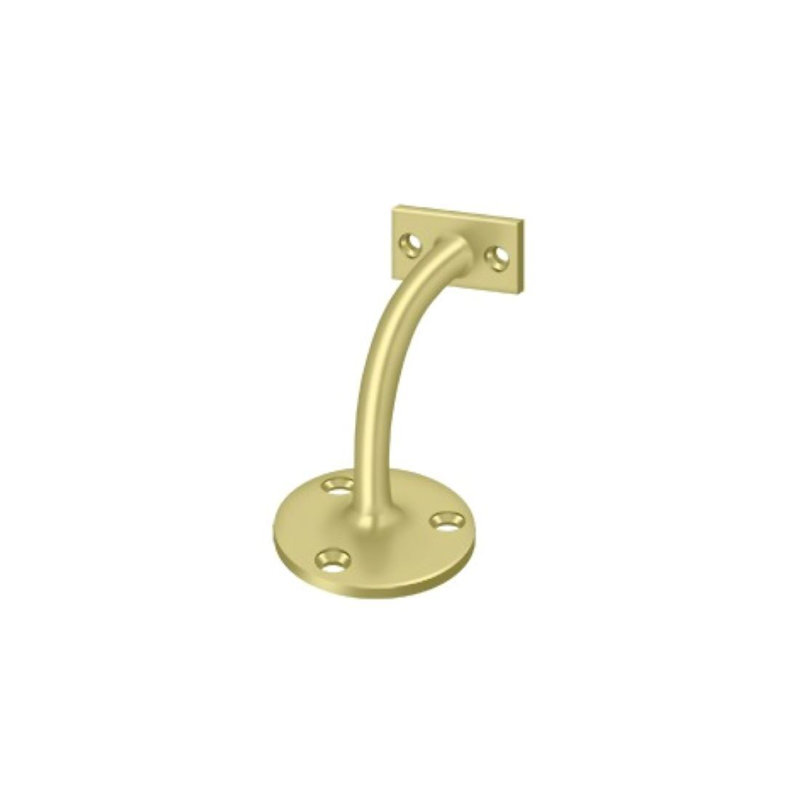 Deltana HRC175U3 Handrail Brackets, 3-1/4" Projection Light Duty in Polished Brass, Polished Brass, 76" H x 41" W x 41" D