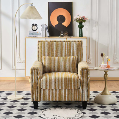 Fauteuil rembourré avec garniture cloutée Comfy pour la maison et le bureau