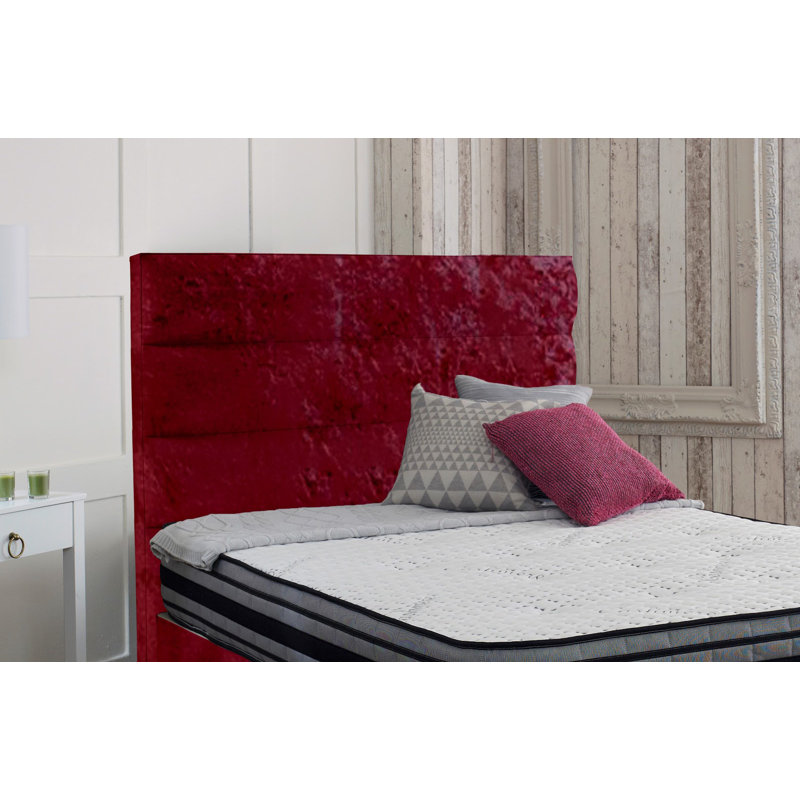 Arkansas Upholstered Headboard, Small Single, Red