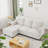 Modern Beige L-Shaped Sofa with Storage Ottoman & Modular Design-1777772279