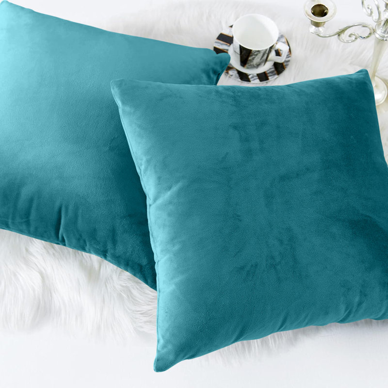 Elegant Velvet Cushion cover Home Décor–for Sofa, couch, bed, living room, Teal