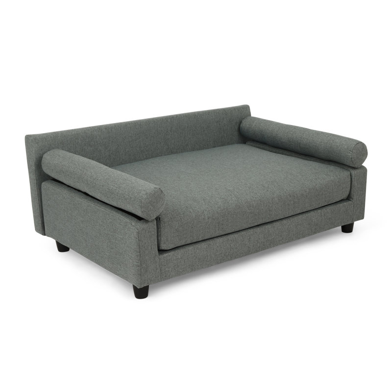 Canapé-lit orthopédique pour chien , Gris clair, Grand l 40 po x P 26 po x H 16 po