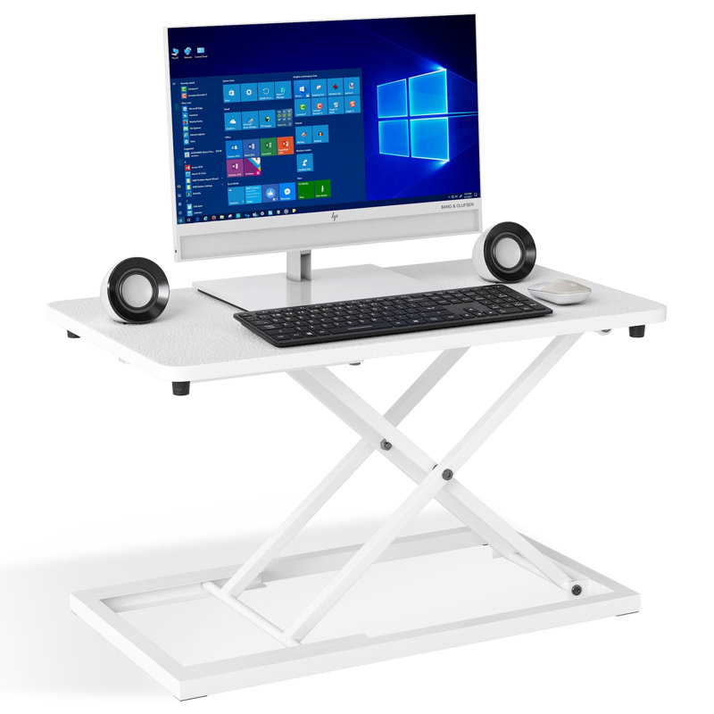 Adjustable Metal Base Standing Desk Converter