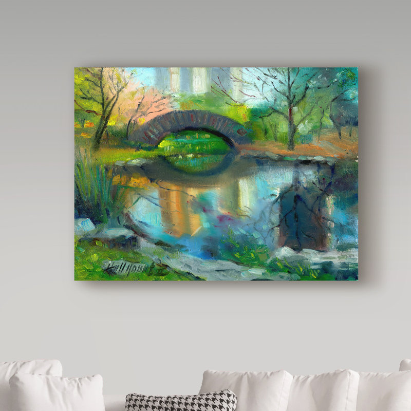 «Central Park New York City» par Galan, reproduction d'art sur toile tendue, H 24 po x l 32 po x P 2 po