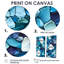 Océan bleu mosaïque turquoise - art mural tropical 2 pièces-1365509835-1365509832-1365509833