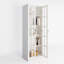 Bibliothèque modulaire H 71 "x l 71" avec portes en verre-123102786
