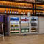 Réfrigérateur à barre arrière de 53 pouces 11,4 pieds cubes, réfrigérateur à boissons sous le comptoir et glacière avec 3 portes en verre, refroidisseur de bouteilles en acier inoxydable pour bar à domicile