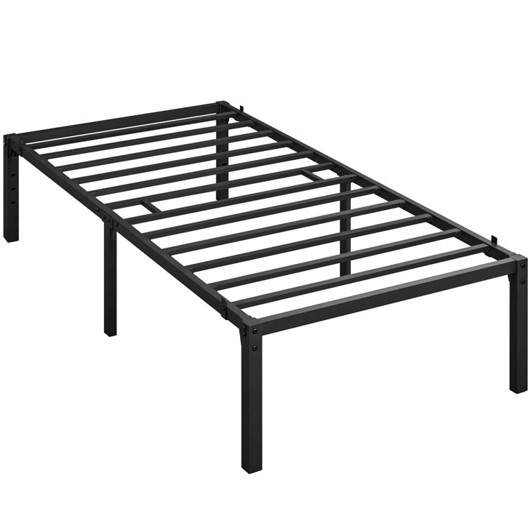 18in Queen Metal Bed Frame Platform Heavy Duty Support No Box Spring Needed