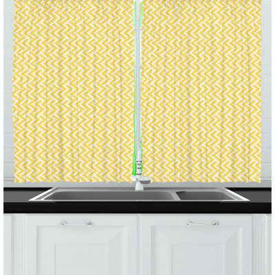 Chevron Tailored Kitchen Curtain