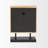 Modern & Contemporary Quartz movement / Crystal Tabletop Clock in Black Brown Wood