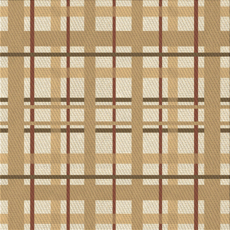Plaid Indoor Rug, Square 5'