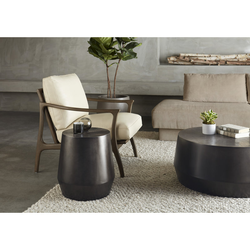 Ferrous End Table, Black