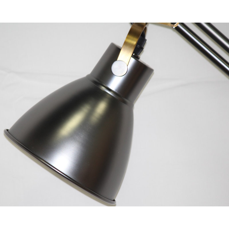 60'' Silver Gray Task Floor Lamp
