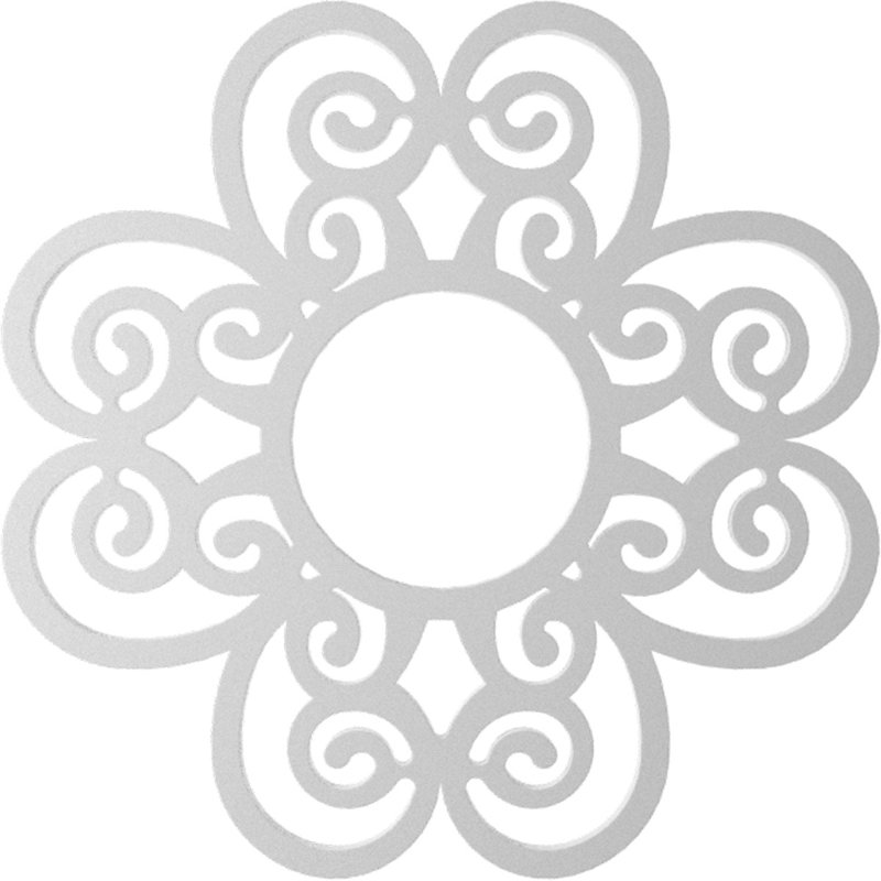Médaillon de plafond 16 po x P 5 po x P 5 po x P 1,5 po Cohen, H 16 po x l 16 po x P 0,5 po, Inachevé