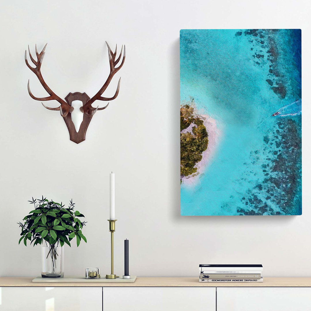 Alifu Alifu Atoll in the Maldives - Wrapped Canvas