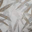 Papier peint hexagonal métallique bronze à feuilles de bambou Anahira