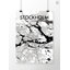 Stockholm City Map - No Frame Print-39393490