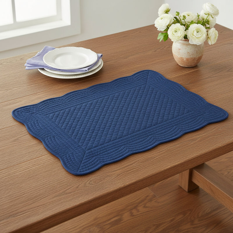 Grover 100% Cotton Rectangle Placemat, Navy