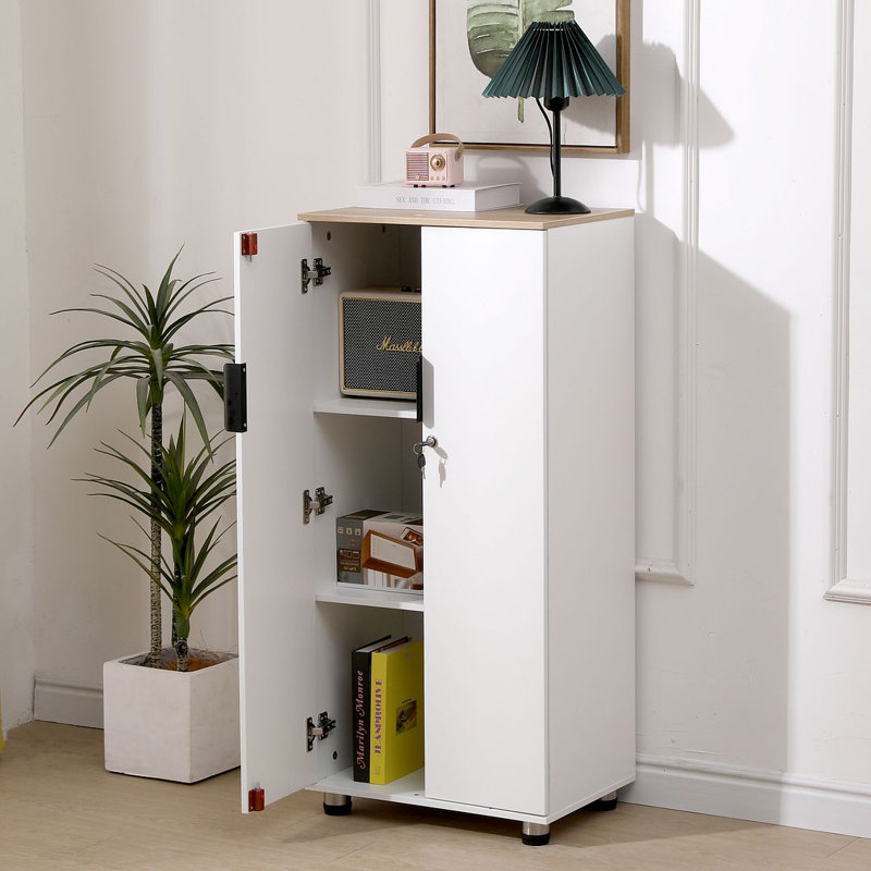 2 -Door 2 -Shelf Storage Cabinet