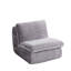 Fauteuil ergonomique en velours côtelé gris