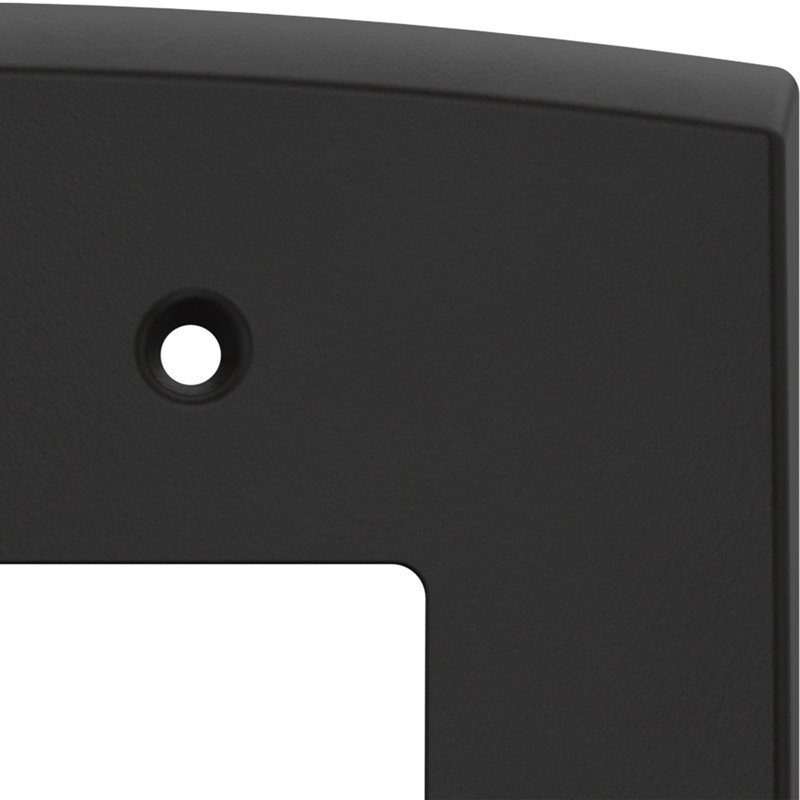 Franklin Brass Soft Arch 2-Gang Oversized Decorator/Rocker Wall Plate, Black