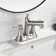 Two-Handle 4" Centerset Pull-Out Bathroom Faucet in Brushed Nickel