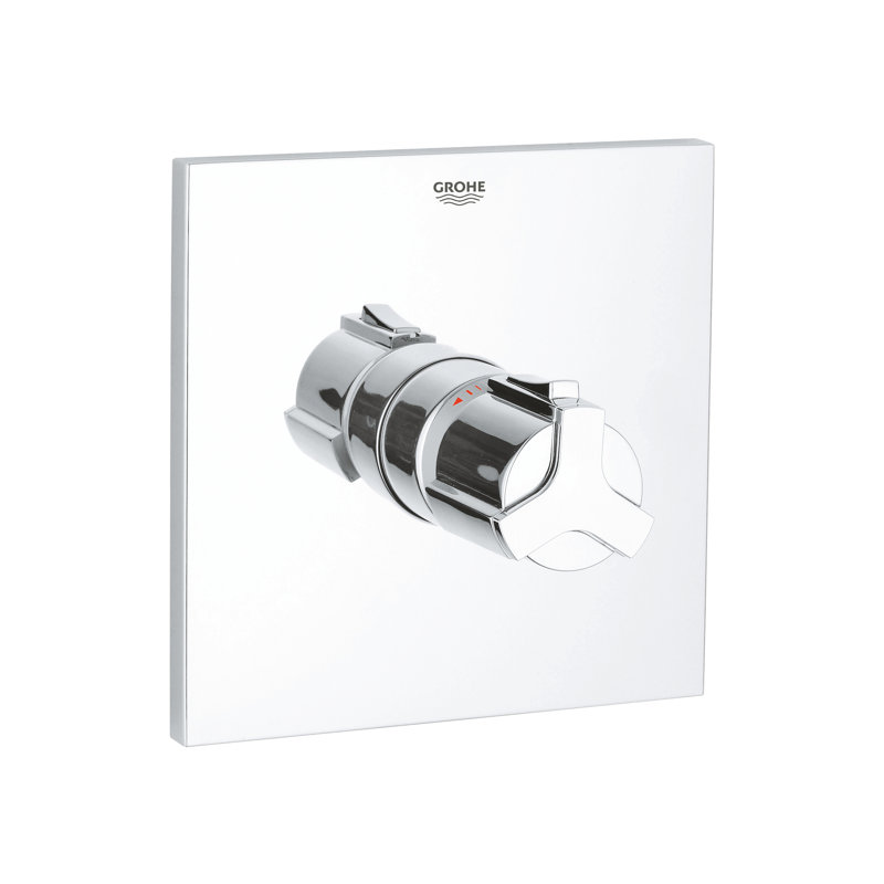 Allure Thermostatic Shower Faucet Trim with Grip Handle