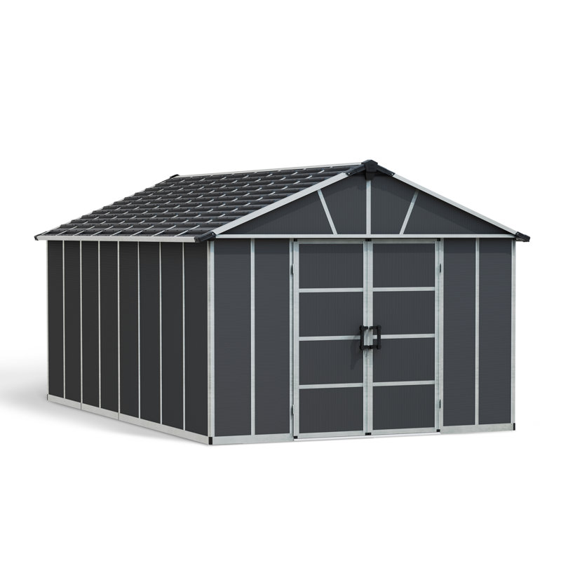 8 ft. W x 11 ft. D Plastic Apex Garden Shed