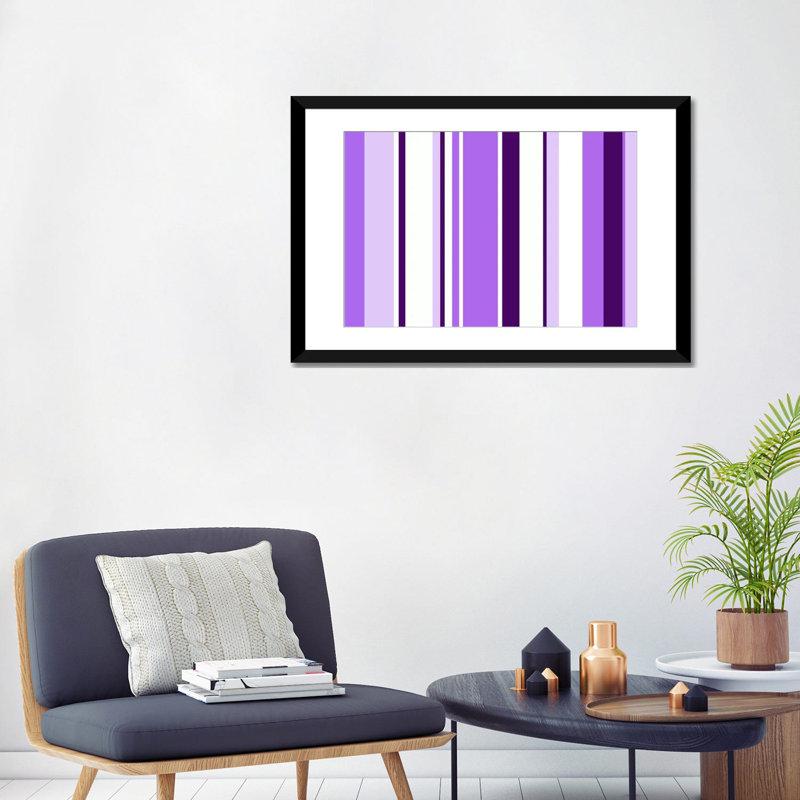 Art sur toile Akuji, L 32 po x H 24 po x P 1,5 po, Blanc, Papier beaux-arts encadré noir