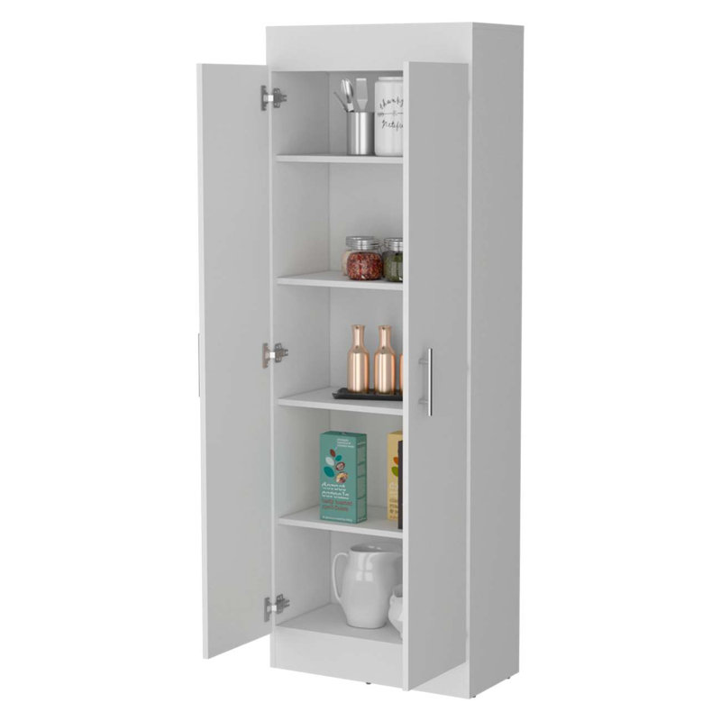 Garde-manger blanc à 5 tablettes
