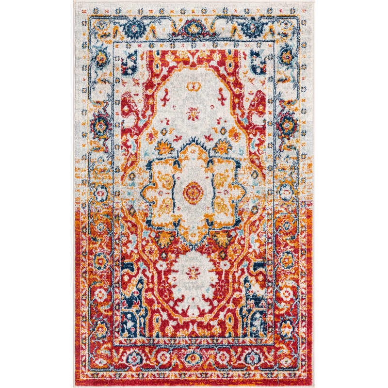 Ikat Indoor Rug, Rectangle 3'3" x 5'3"